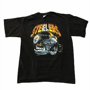 Pittsburgh Steelers tee shirt black vintage